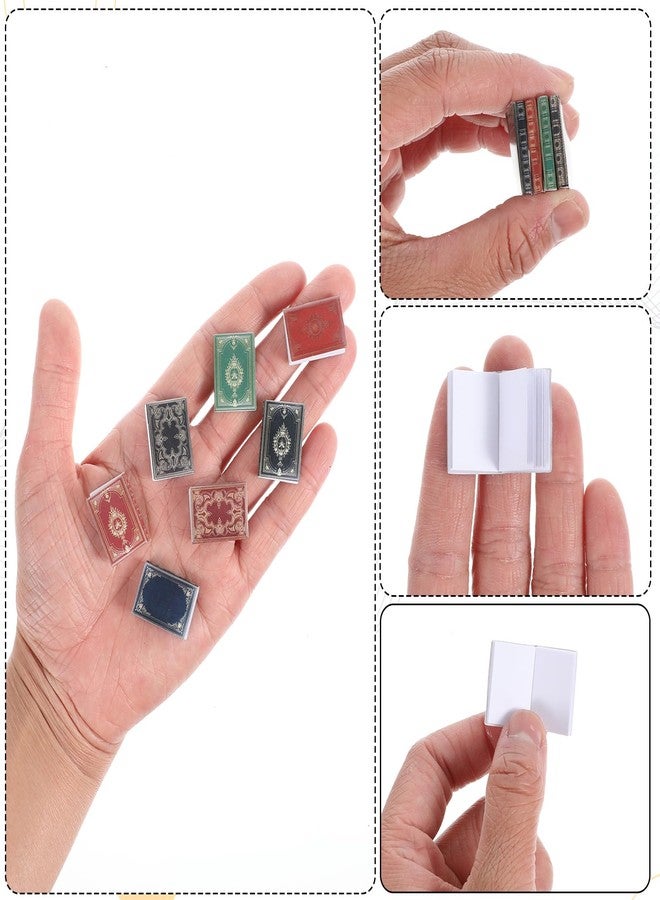 Hpmjz 36Pcs Miniatures Dollhouse Books Mini Books Dollhouse Accessories 1:12 Assorted Colors Tiny Timeless Miniatures Books Model Decoration Gifts Supplies for Dollhouse Study Room Bedroom Library - Image 3